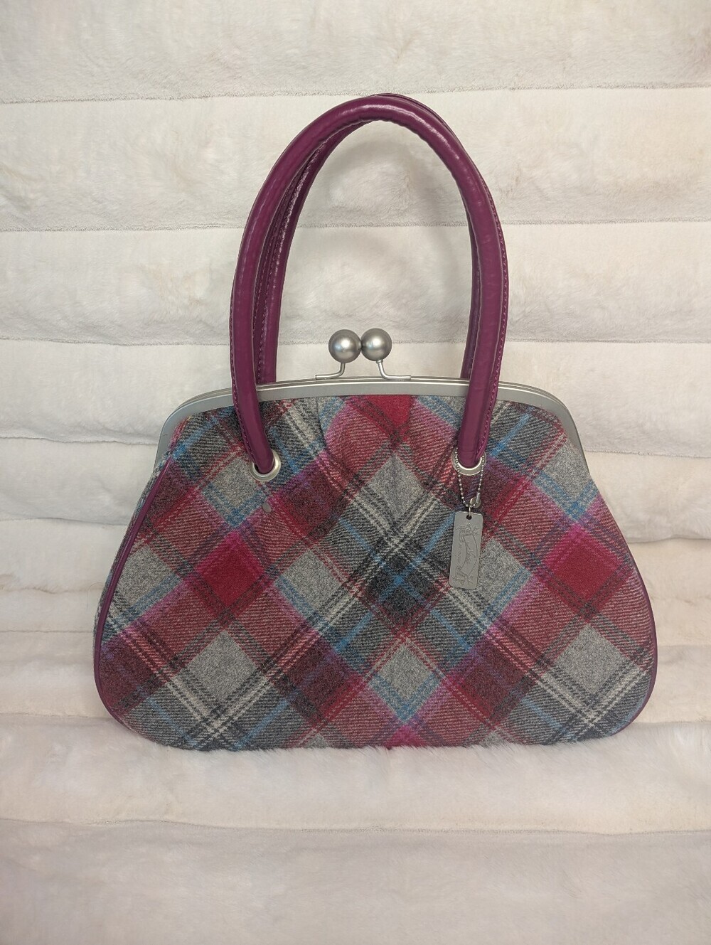 Ness Of Scotland Tweed Tartan Wool Cottagecore Bag